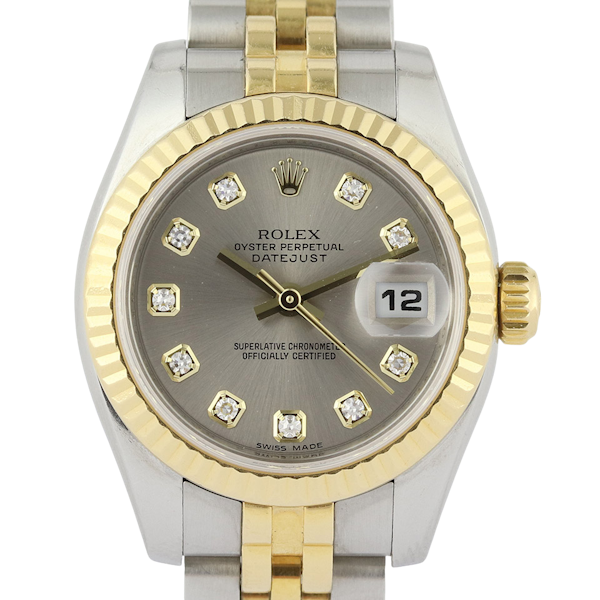 Rolex | Lady-Datejust | 26mm | Model 179173 | Steel and Yellow Gold | Diamond Dial | Box and Papers | Year 2011 - image 1