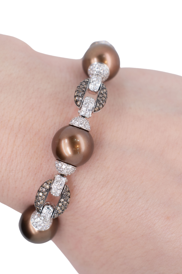 Pearl & Diamond Bracelet - image 4