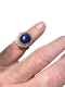 Diamond and black opal cluster ring - image 1