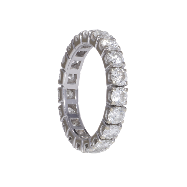 Bvlgari Platinum Full eternity diamond ring. - image 1