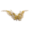 Vintage Bulgari Diamond and Gold Butterfly Brooch, Circa 1970 - image 1