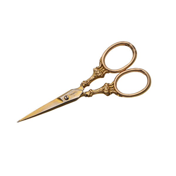 Antique Victorian 9kt gold scissors - image 1