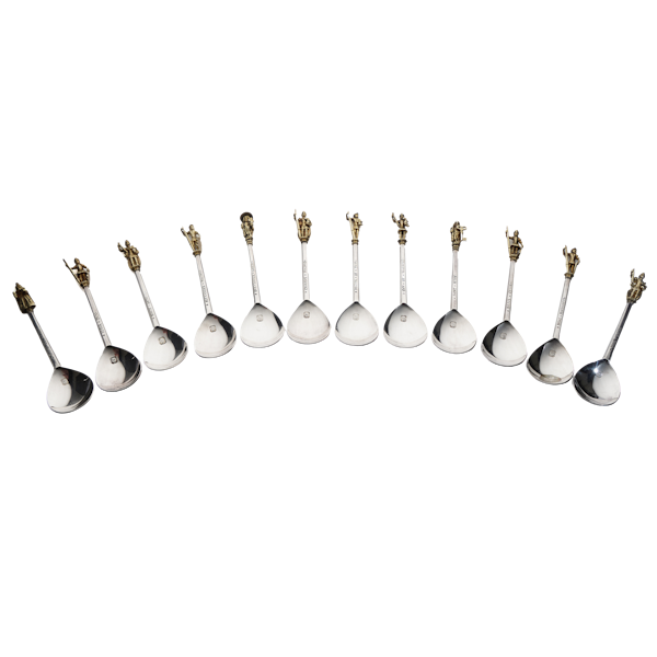 12 silver Tichborne Spoons from The Heritage Collection - image 1