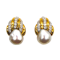 Vintage David Webb Pearl, Diamond and Gold Earrings, 1.00ct, Circa 1980 - image 1