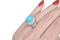 Turquoise & Diamond Ring - image 1