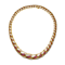 Vintage Mauboussin Gold, Ruby and Mother of Pearl Necklace, Circa 1970 - image 1