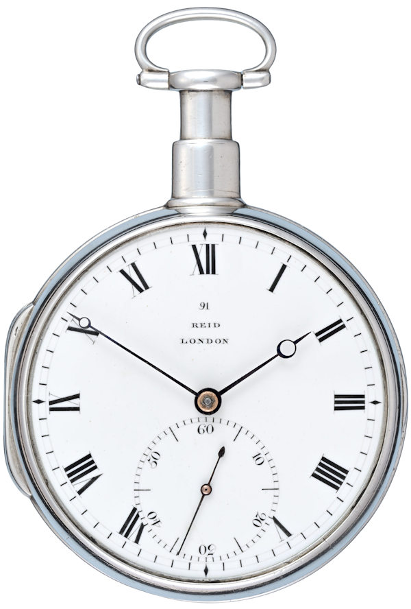 Large Silver English Pocket Chronometer - image 1