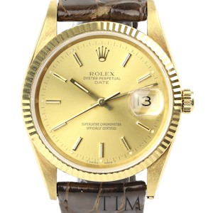 Rolex | Oyster Perpetual Date | 18K Yellow Gold | Ref 15238 | 34mm
