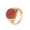 Carnelian Gold Signet Ring - image 1