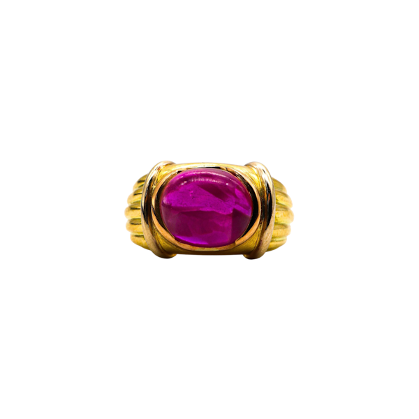 Vintage Boucheron Jaipur Burma Star Ruby and Gold Ring, Circa 1990 - image 1