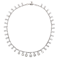 Vintage French Diamond and Platinum Riviére Necklace, 37.84 Carats, Circa 1950 - image 1