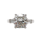 Modern Cushion Cut Diamond and Platinum Ring, 3.01 Carats G VS1 - image 1