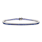 Modern Sapphire and Platinum Line Bracelet, 7.36 Carats - image 1