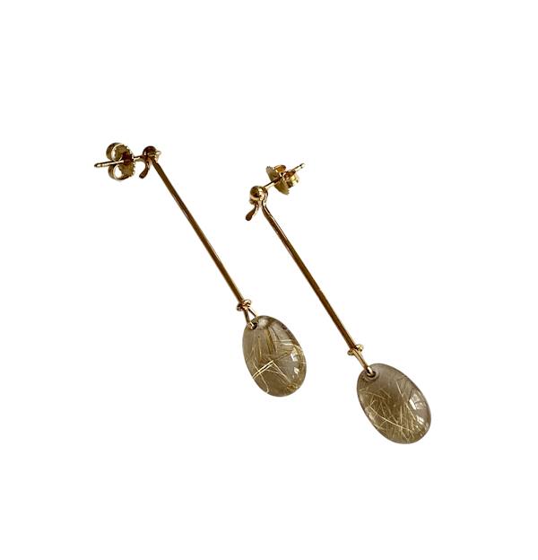 Vivianna Torun Rutilated Quartz Earrings - image 2