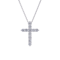 GRAFF 18kt white gold diamond cross pendant necklace - image 1