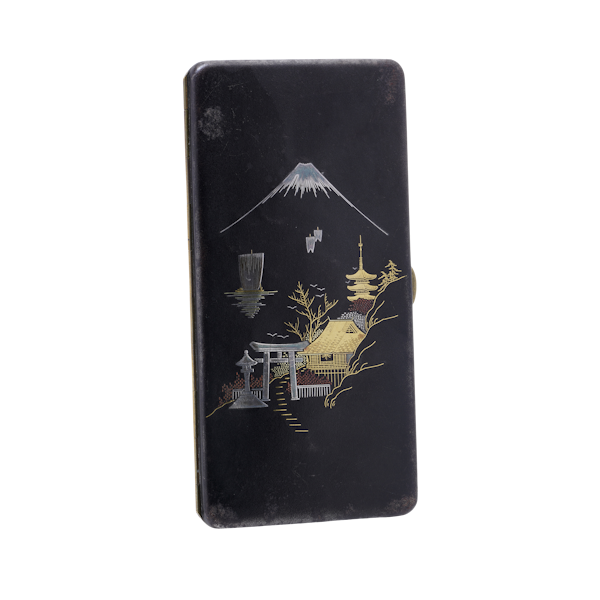 Antique Japanese Zogan Cigarette Case in Komai Style. - image 1