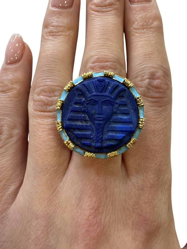 Egyptian Revival Ring - image 1