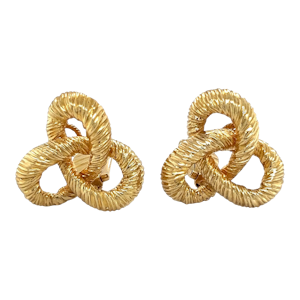 18ct yellow gold vintage earrings SKU: 7876 DBGEMS