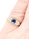 Victorian sapphire and chunky old mine cut diamond engagement ring SKU: 7880 DBGEMS - image 1