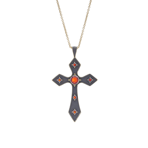 Theo Fennell 18kt Gold Cross Pendant - image 1