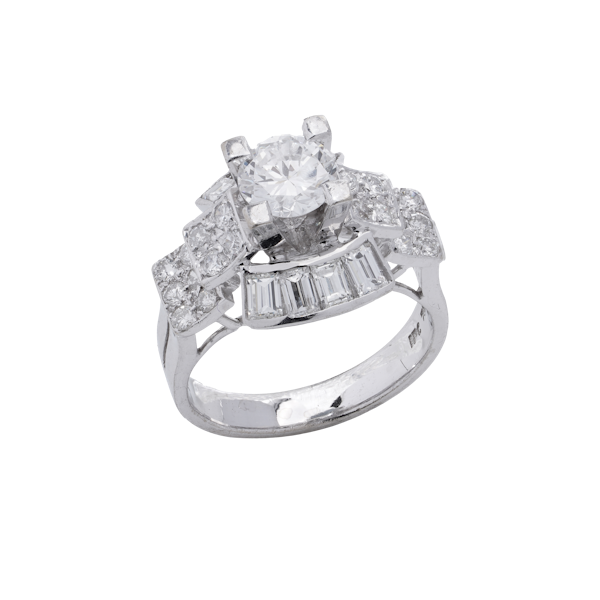 18kt White Gold Diamond Ring - image 1