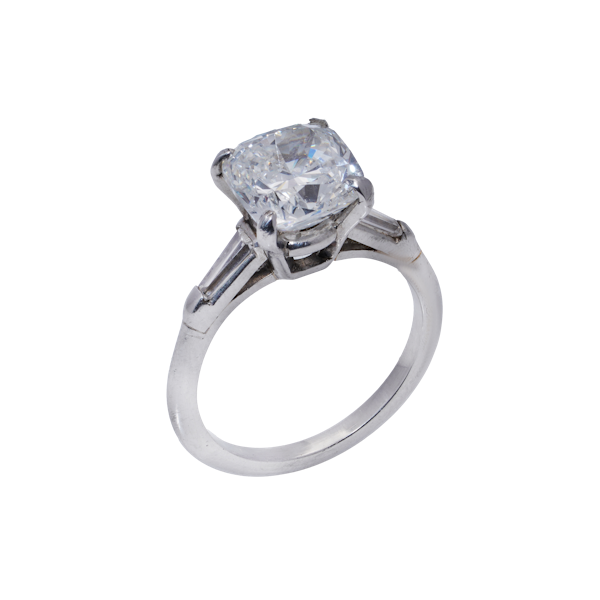 1.9 Carat Cushion-Cut VVS D Colour Diamond Ring - image 1