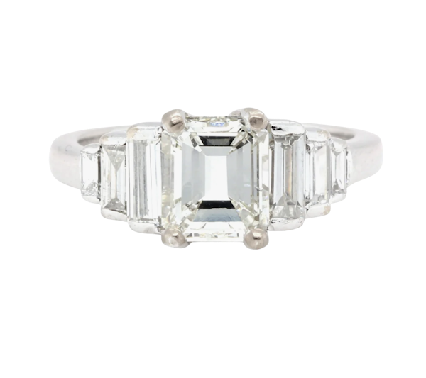 Emerald Cut Diamond Engagement Ring - Charlotte Sayers - image 1