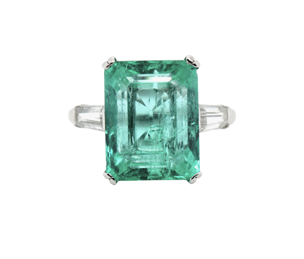 Colombian Emerald Diamond Ring - Charlotte Sayers - image 1