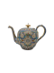 Antique Russian silver cloisonné and shaded enamel teapot by Ivan Saltykov, Moscow, 1895 - image 1