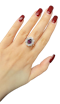 1.30ct Purple Ruby & Diamond Ring - image 4