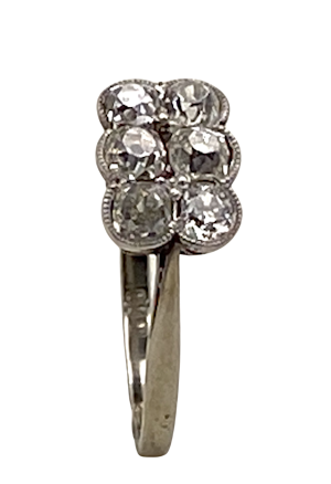 Art Deco 6 stone diamond ring