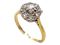 Antique diamond cluster ring - image 2