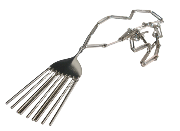 Georg Jensen Pendant 142 Bent Gabrielsen. Hand hammered chain Broom - image 1