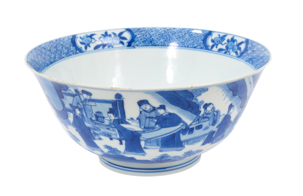 Chinese blue and white bowl, Kangxi (1662-1722) - image 1