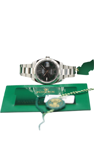 Rolex Datejust 126334 41mm Wimbledon Watch, Contents and Warranty Card 2025