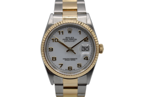 Rolex Datejust 36 36mm 16233 White Arabic Dial 2003