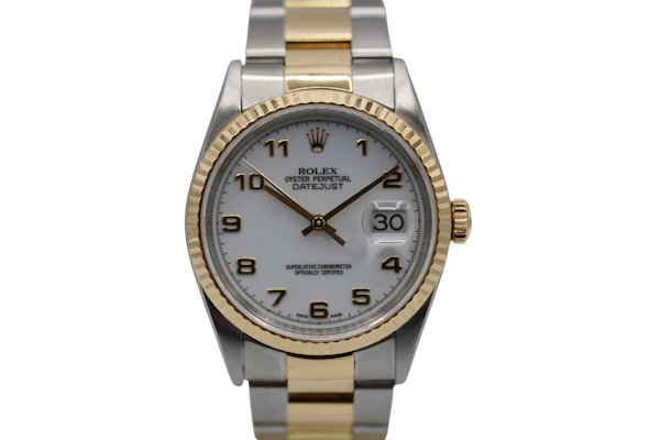 Rolex Datejust 36 36mm 16233 White Arabic Dial 2003 - image 1