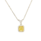 Yellow Diamond Pendant in 18ct White Gold date circa 1980, SHAPIRO & Co since1979 - image 1