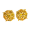 1.75cts Natural Fancy Vivid Orangy Yellow Diamond Stud Earrings - image 1