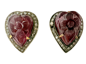 Tourmaline & Diamond Earrings