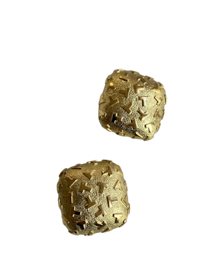 Tiffany T Large 18k gold clip earrings | Gråsilver