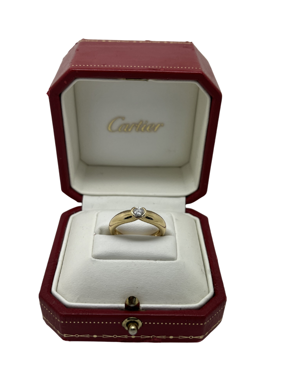 Cartier Diamond Ring 18ct Yellow Gold. - image 1