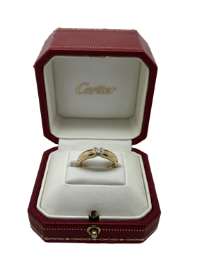 Cartier Diamond Ring 18ct Yellow Gold. Mark Constable Unit 301