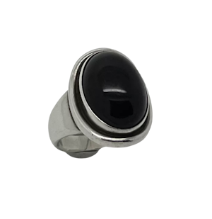 Georg Jensen ring 46a Harald Nielsen Black Agate