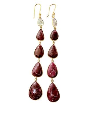 Ruby & Diamond Earrings