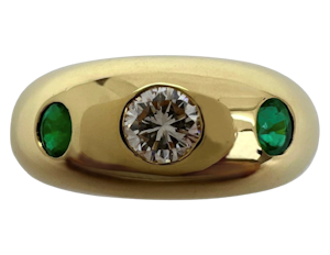 Vintage Cartier Diamond & Emerald Ring - @ Marks - 07855315382 spencer_marks@hotmail.com