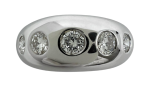 BVLGARI - A Vintage Five Stone Diamond Ring - @Marks - spencer_marks@hotmail.com - 07855 315382
