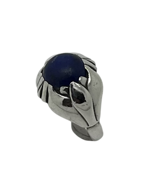 Georg Jensen Ring 59 Lapis lazuli Sterling Silver 1930s