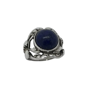 Georg Jensen Ring 10 Lapis Lazuli Danish Silver. Mark Constable Unit 301