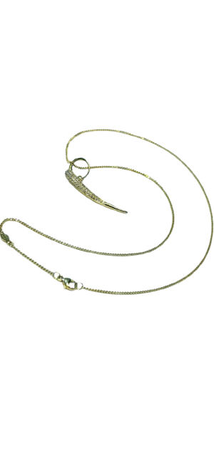 Georg Jensen Diamond Uno Pendant 18ct yellow gold. Mark Constable Unit 301